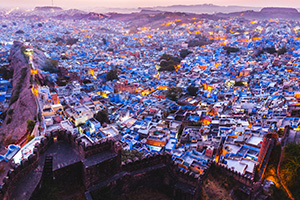 View of Jodhpur, the blue city